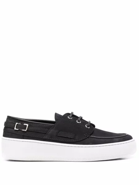 Sneakerși Sergio Rossi cu platformă negru