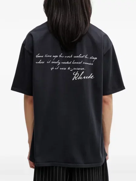 Tricou Rhude cu imagine negru