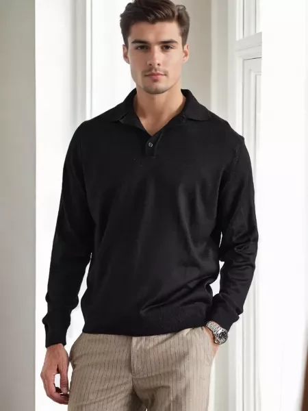 Pulover Dewberry tricotate negru