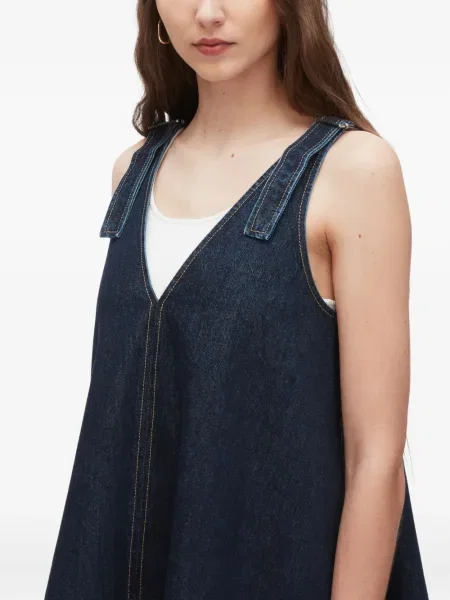 Rochie din denim 3.1 Phillip Lim de costum albastru