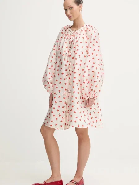 Сукня Stine Goya mini розкльошена бежевий