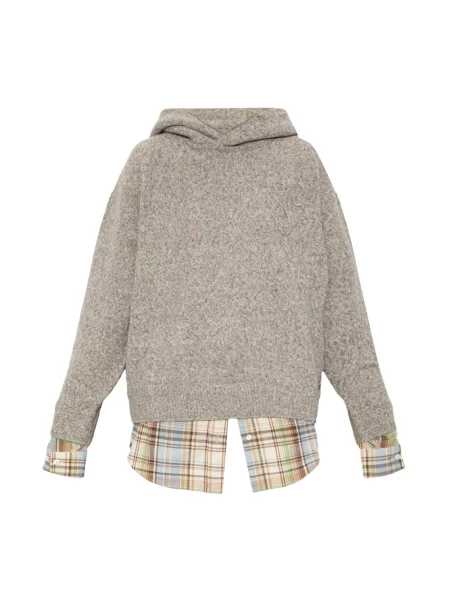 Bluza z kapturem Acne Studios z kapturem beżowa