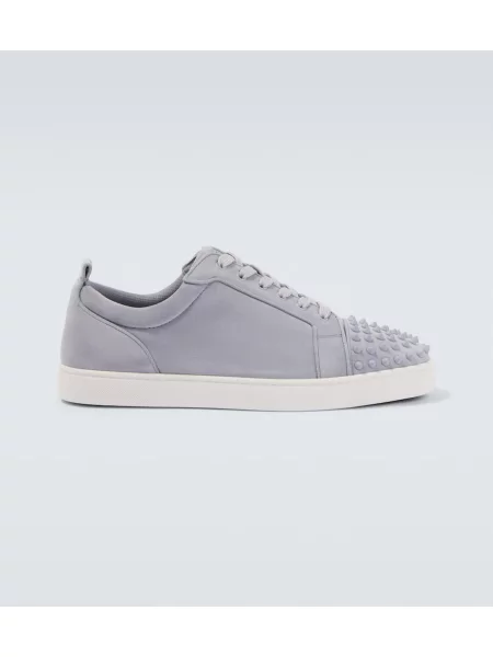 Sneakerși Christian Louboutin din piele de căprioară gri