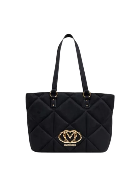 Torebka Love Moschino zamszowa czarna