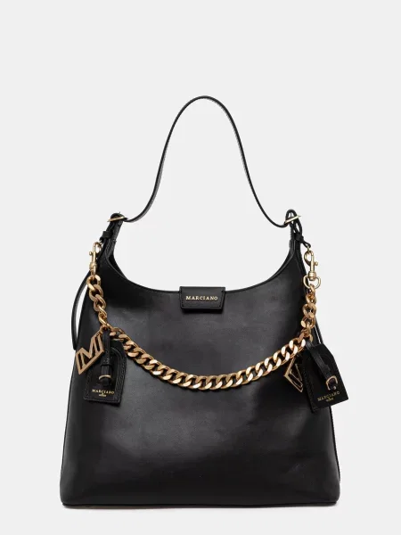 Marciano Guess torebka skórzana czarny