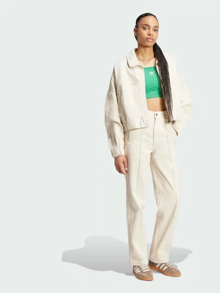 Широкі джинси adidas білий