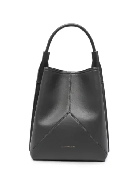 Geantă shopper Victoria Beckham din piele gri