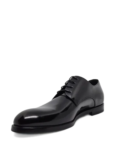 Кожени обувки в стил дерби Barrett с връзки черно