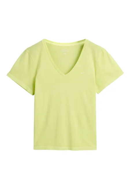Tricou Gant cu decolteu în V galben