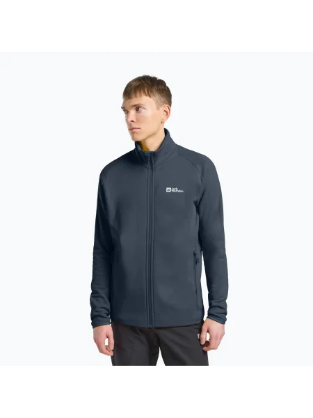 Мъжки суитшърт Jack Wolfskin Baiselberg Fz midnight sky синьо