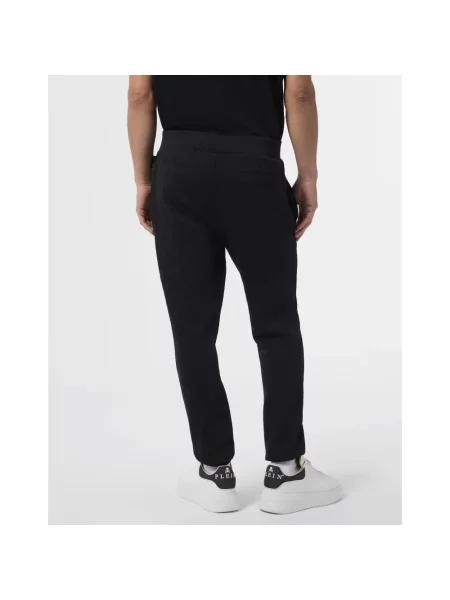 Spodnie dresowe Philipp Plein z wzorem paisley do biegania czarne