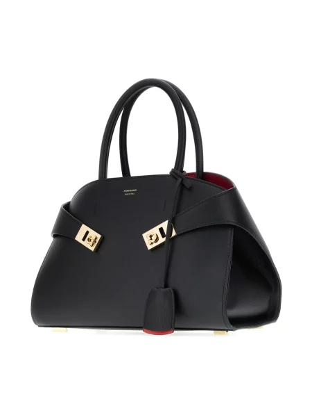 Torebka Salvatore Ferragamo skórzana czarna