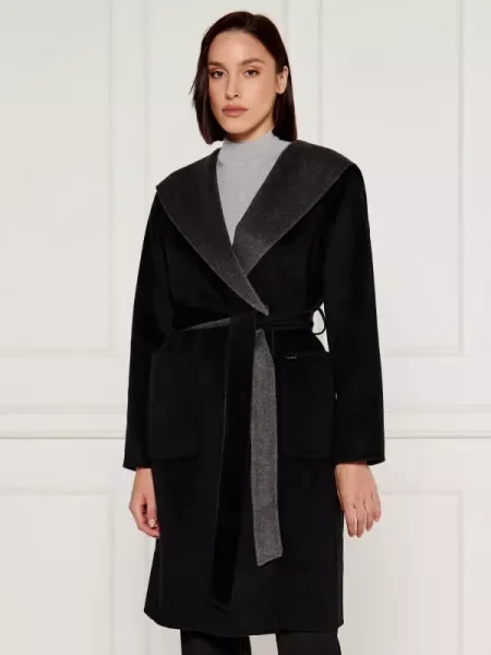 Michael Kors De lână cu două fețe palton negru