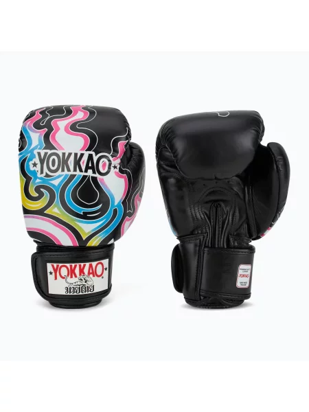 Rękawice bokserskie YOKKAO Flames czarne
