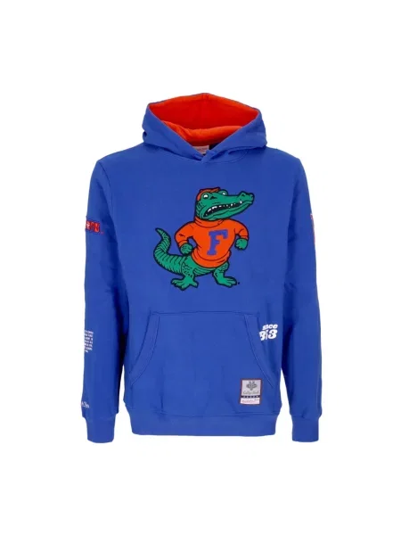 Bluza z kapturem Mitchell & Ness polarowa z kapturem niebieska