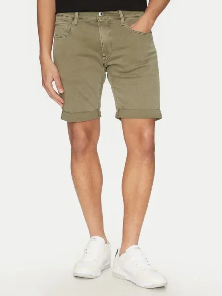 G-Star Raw Džínové šortky Elto zelená