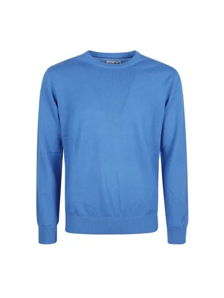 Sweter Mc2 Saint Barth z dżerseju niebieski