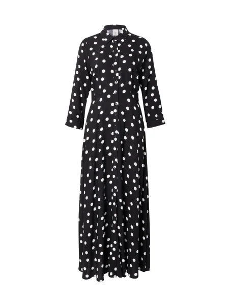 Y.A.S Rochie tip bluză Savanna negru / murdar alb