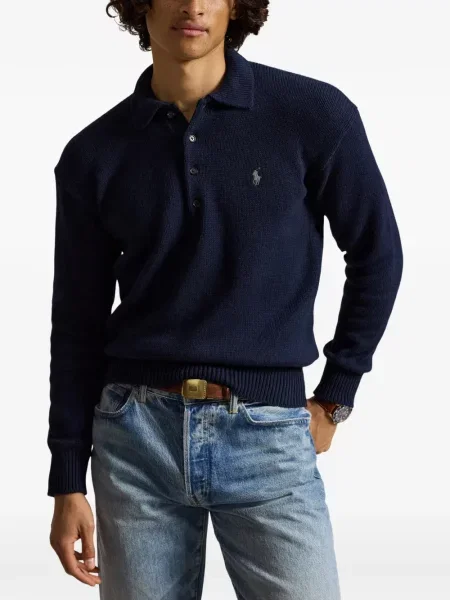 Gulerat șosete Polo Ralph Lauren de lână cu dungi negru