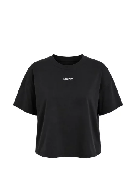 Decupat tricou Dkny cu imagine negru