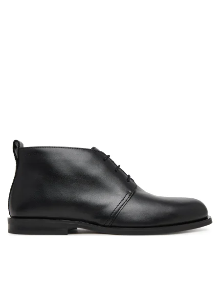 Calvin Klein Зимни обувки Ess Rubber Desert Boot Lth черен
