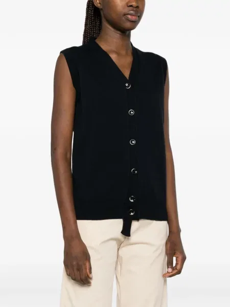 Kardigan Nine In The Morning s V-izrezom crna