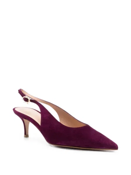 Pantofi cu toc Gianvito Rossi slingback violet
