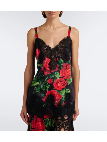 Maiou Dolce&gabbana de mătase cu model floral