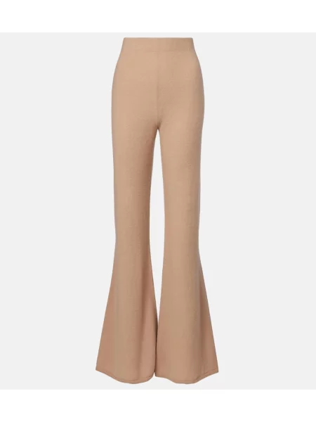 Pantaloni Gabriela Hearst din cașmir bej