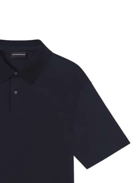 Polo majica Emporio Armani s autogramom plava