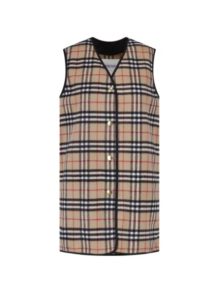 Matlasat vestă Burberry în carouri