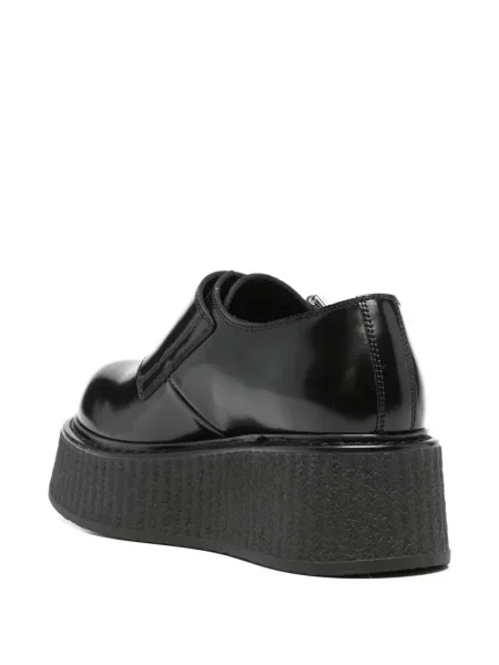 Pantofi loafer Moschino cu platformă cu cataramă negru