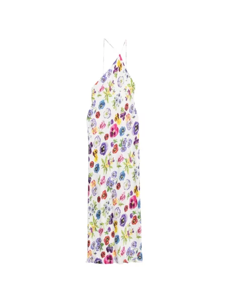 Rochie maxi Vivetta cu model floral cu imagine alb