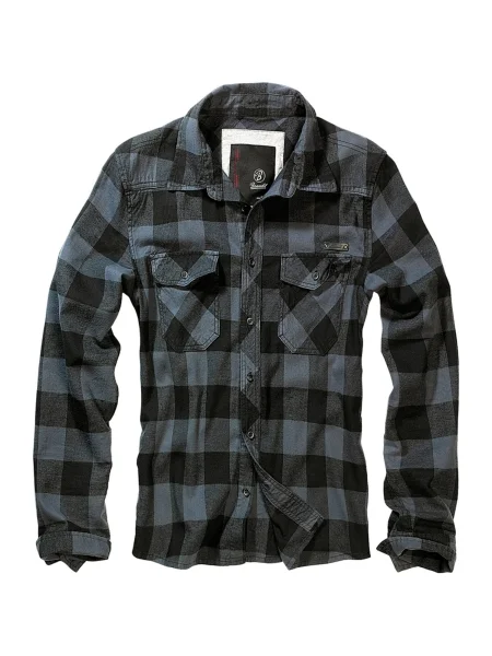 Brandit Košile chladná modrá / tmavě šedá černá