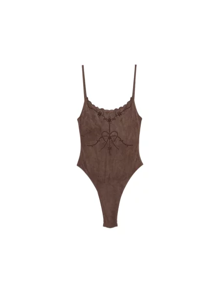 Stroj jednoczęściowy Frankies Bikinis brązowy