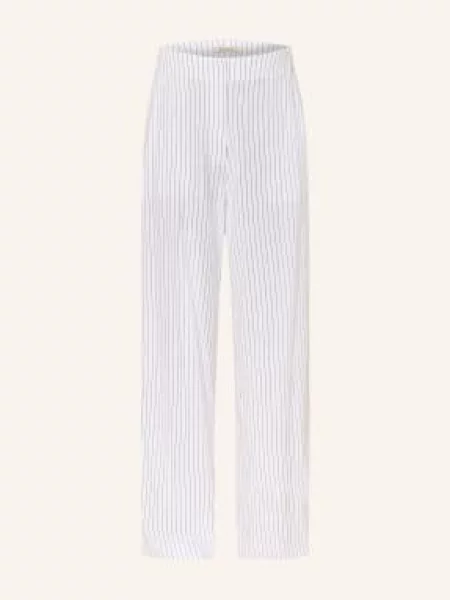 Barbour Spodnie Z Szerokimi Nogawkami Sloane weiss białe