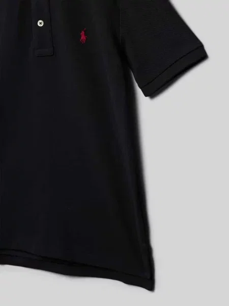 Koszulka polo o kroju regular fit z wyhaftowanym logo Polo Ralph Lauren Teens czarna