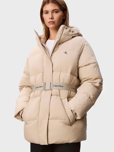 Джинсова куртка Calvin Klein Jeans бежева