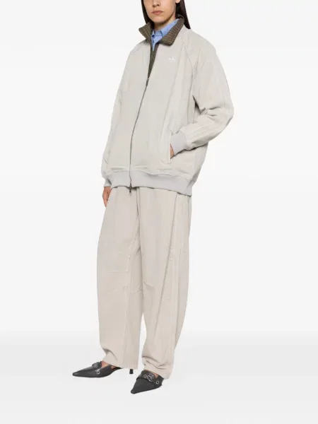 Geacă Adidas alergare cu cordon cu glugă verde