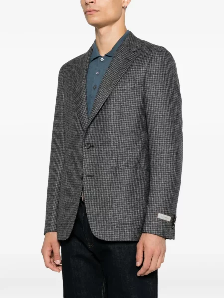 Sacou Canali de lână cu model pepito gri