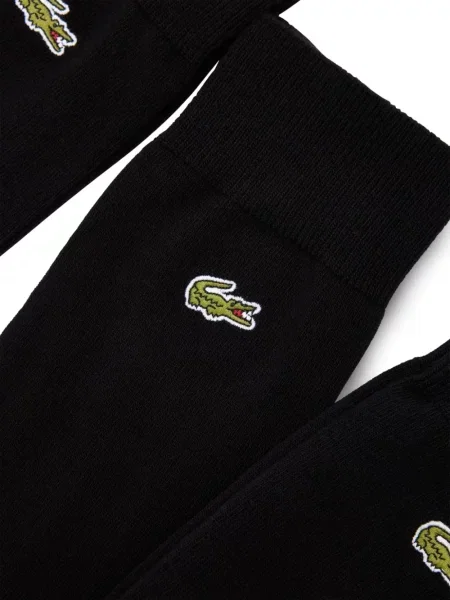 Siuvinėtos kojines Lacoste juoda