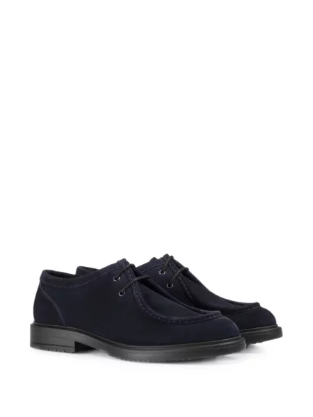 Fűzős szarvasbőr sneaker Doucal's kék