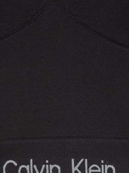 Короткий топ Calvin Klein з коротким рукавом чорний