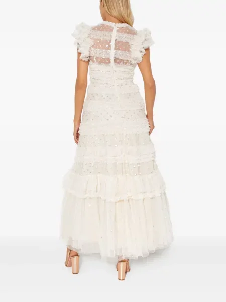 Rochie Needle & Thread cu paiete de costum alb