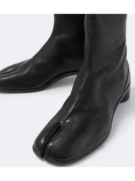 Cizme scurte Maison Margiela din piele negru