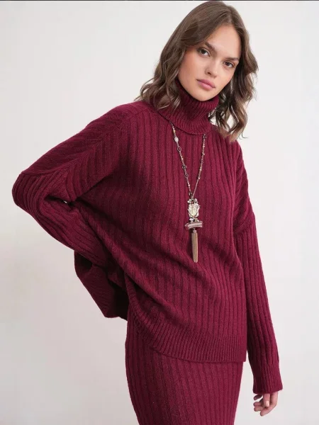MixRay Pulover Pullover burgund