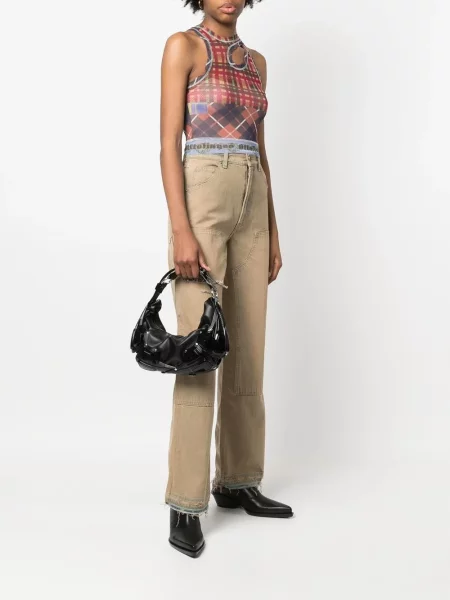 Geantă shopper Innerraum cu tepi negru