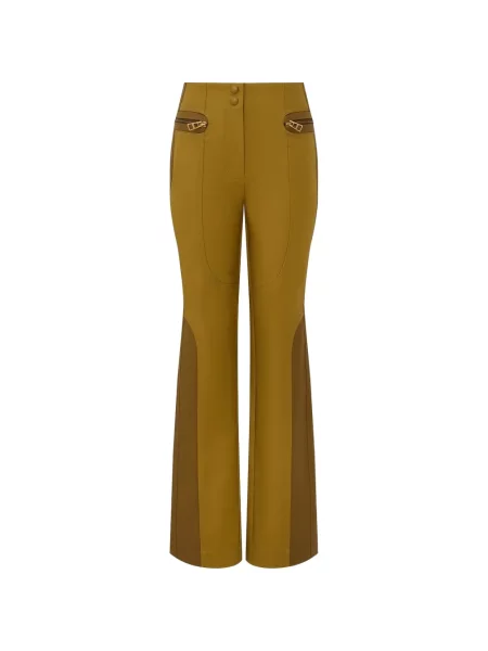 Pantaloni Zimmermann evazate galben