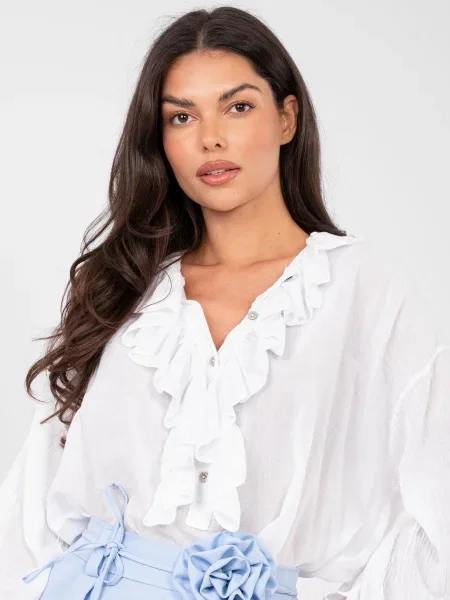 Bluza Factory Price s volanima bijela