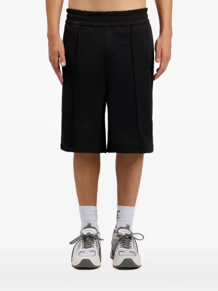 Pantaloni scurți Palm Angels alergare cu autograf negru
